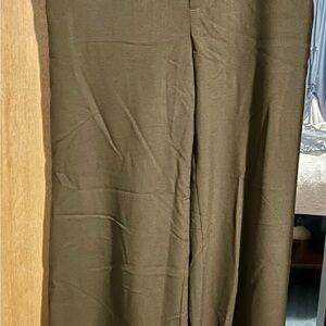 NWT Banana Republic Hayden Wide-Leg Pant in New Heritage Olive Green size 8